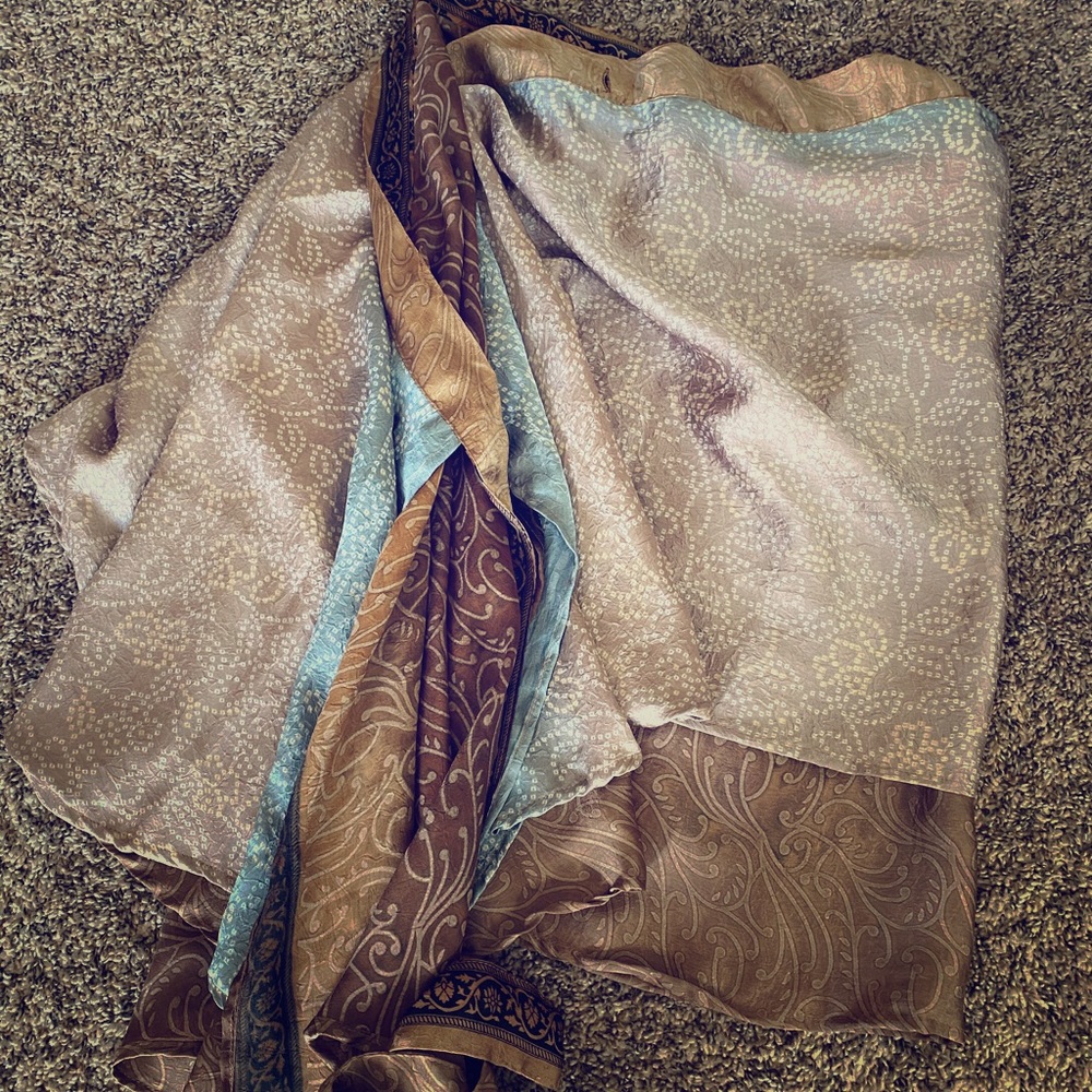 Short double layer Sari wrap